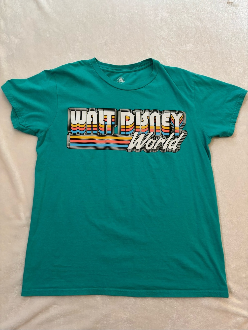 Disney Teal Crewneck Graphic T-Shirt